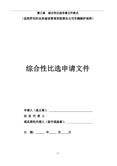 昆明羅泊河水庫建設(shè)管理有限責(zé)任公司車輛維護(hù)保養(yǎng)綜合性比選文件.pdf_page_10